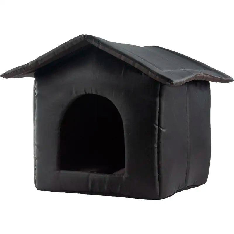 Outdoor Waterproof Cat House: Cozy Pet Shelter & Bed for Travel  ourlum.com   