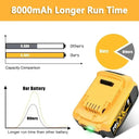 High Capacity 8.0Ah DCB200 Lithium Battery for DeWalt Tools