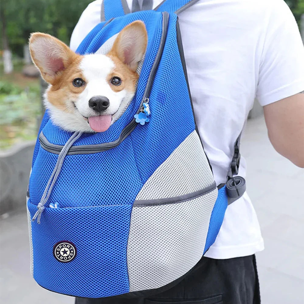 Dog Backpack Carrier: Portable Breathable Outdoor Travel Bag  ourlum.com   