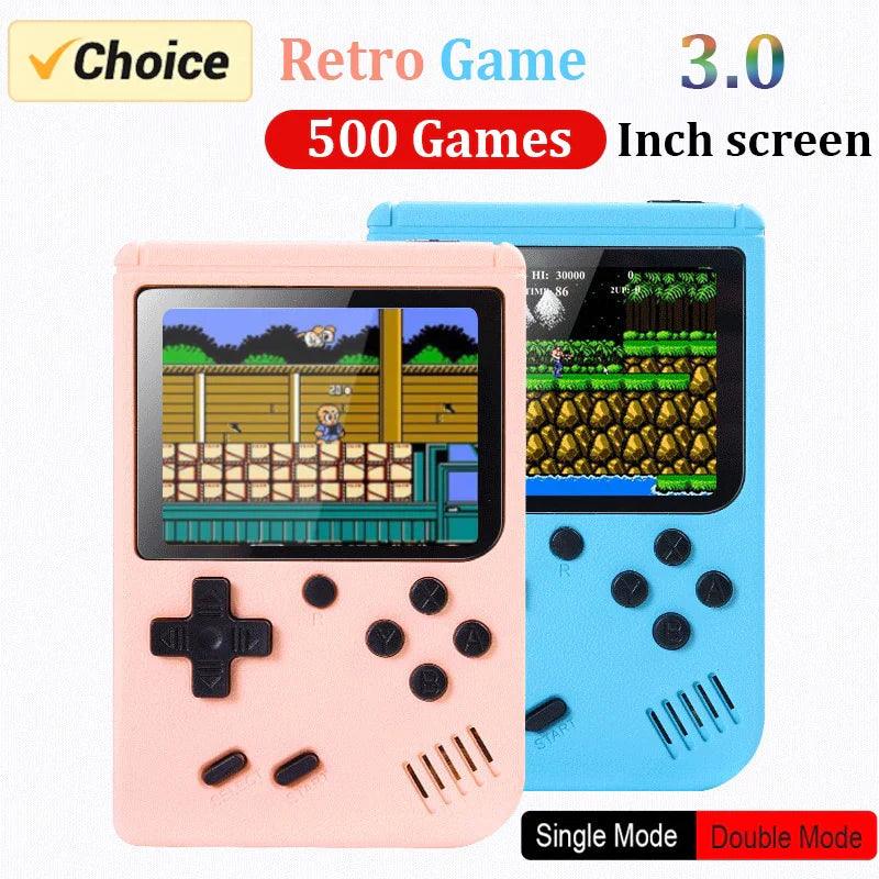 Retro Handheld Game Console: Portable Color LCD Player with 500 Classic Games  ourlum.com   