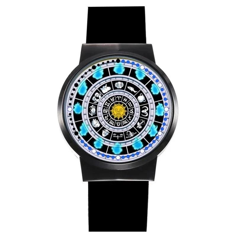 Dragon Zodiac Anime Watch Maid Miss Kobayashi's Watch KannaKamui Connor Led Screen Black Simple Fashion Student Creative Watch  ourlum.com Zodiac-b  