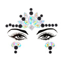 3D Sexy Face Tattoo Stickers Temporary Tattoos Glitter Fake Tattoo Rhinestones Masquerade for Women Party Face Jewels Tattoo  ourlum.com NO.19  