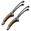 Heat Resistant 304 Stainless Steel BBQ Tongs with Wooden Grip