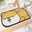 Cute Diatom Cartoon Bathroom Mat Super Absorbent Non-Slip