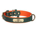 Custom Engraved Leather Dog Collar & Leash Set for Pitbulls  ourlum.com Green XS 