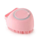 Pet Grooming Gloves: Soft Silicone Massage Brush for Dogs Cats  ourlum.com Heart-shaped Pink As the pictures 