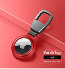 Metal Magnetic Keychain Holder for Apple Airtag: Pet Tracker Protection  ourlum.com Red  