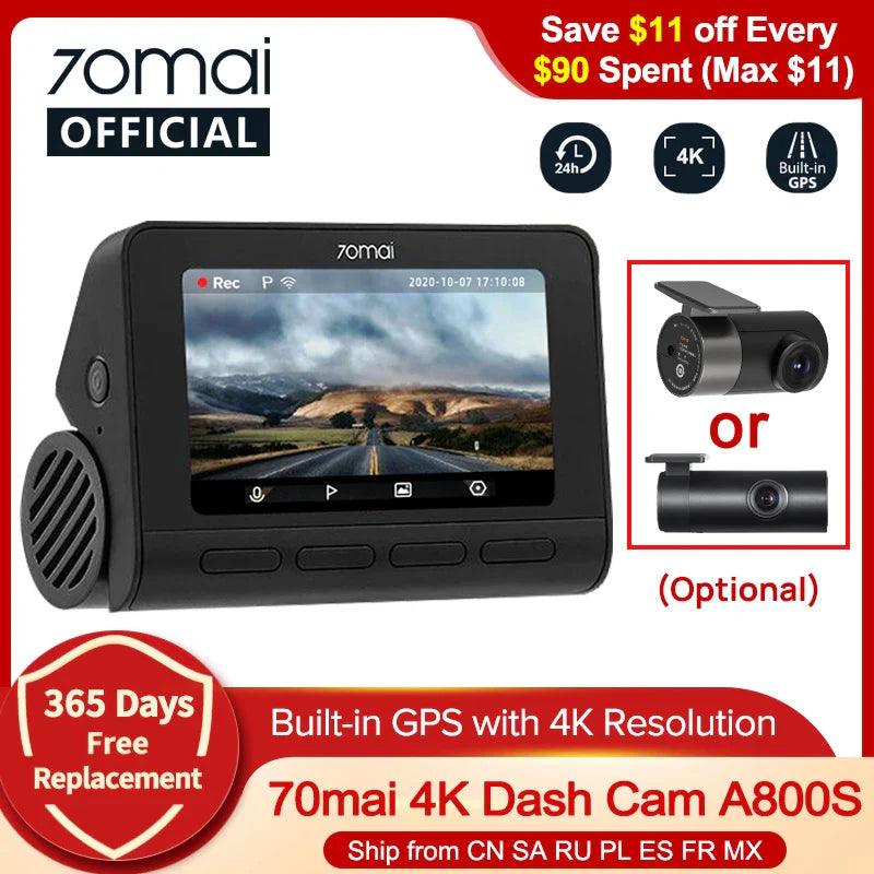 70mai Dash Cam A800S: Advanced Security Solution for Your Vehicle  ourlum.com   