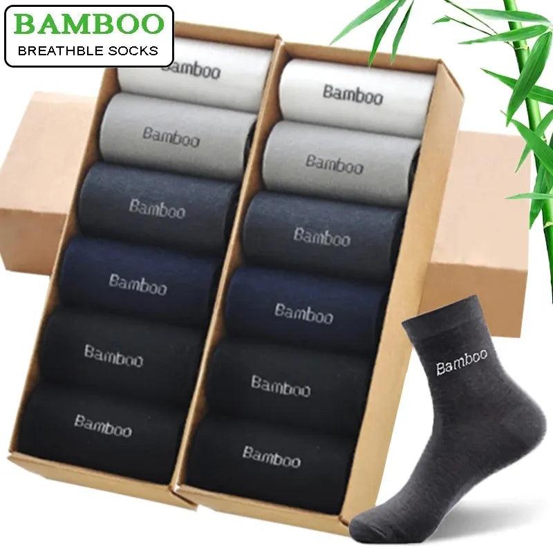 Ultimate Comfort Bamboo Crew Socks Set for Men - Pack of 10 Pairs  Our Lum   