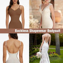 Seamless Bodysuit Shapewear for Women - Open Crotch Waist Trainer & Body Shaper