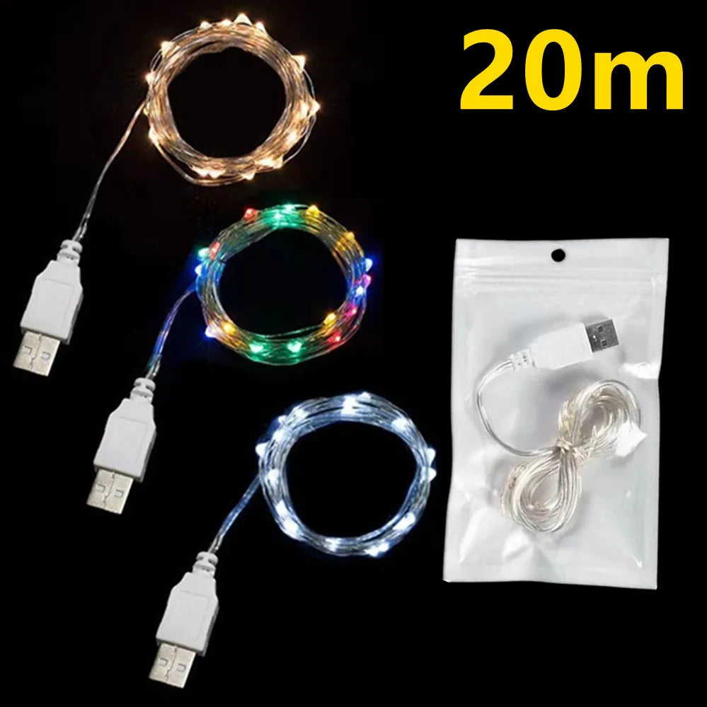 LED Fairy Lights: Flexible Copper Wire, Waterproof Design  ourlum.com   