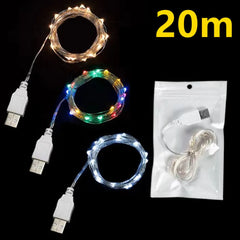 LED Fairy Lights: Flexible Copper Wire, Waterproof Design