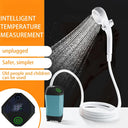 Portable Electric Camping Shower with Digital Temp Display