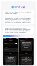 Mini Box Wired to Wireless CarPlay and Android Auto Plug and Play