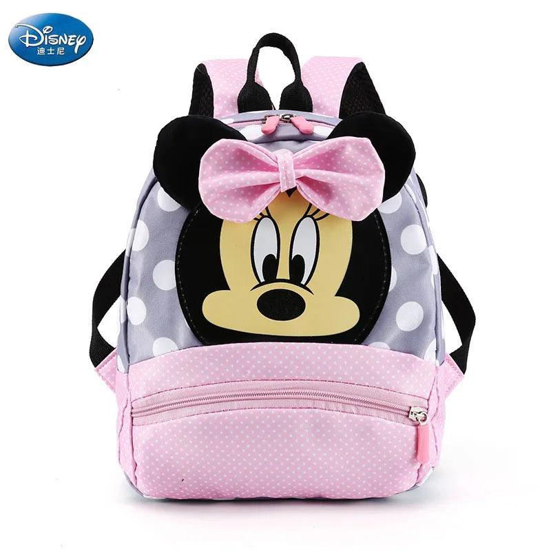 Mickey & Minnie Floral Denim Backpack: Disney Kids School Bag  ourlum.com   