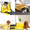 Quick Dry Pet Towels Soft Fiber Absorbent Bathrobe for Pets