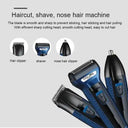 Men's Electric Shaver with Stainless Steel Blade and Trimmer Nozzle