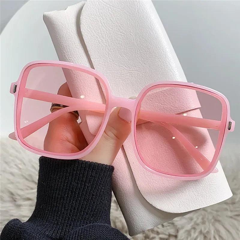 Vintage-Inspired Big Square Frame Sunglasses for Women