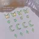 Auroras Butterfly 3D Nail Art Jewelry Unique Acrylic Beads Kit