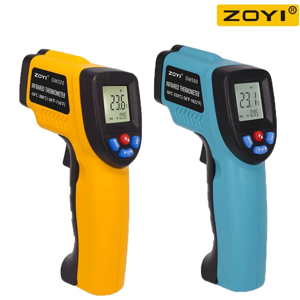 Infrared Thermometer: Accurate Temperature Pyrometer with LCD Display & Alarm  ourlum.com   