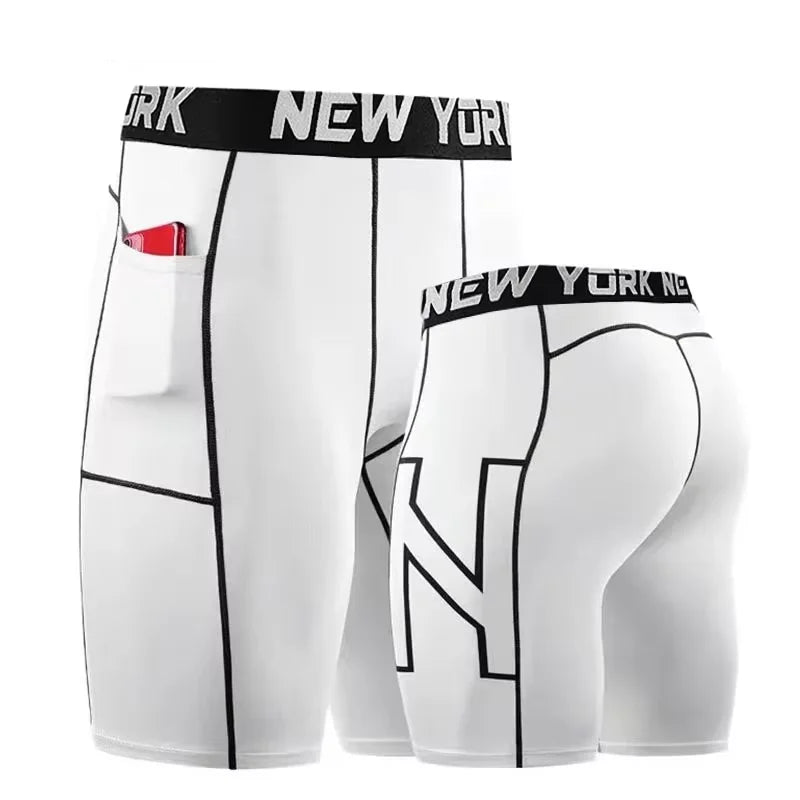 Men Boxers Sports Underwear Underpants Compress Gym Shorts Quick-Drying Sweatpants Moisture Absorption Fitness Pants