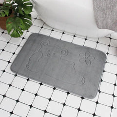 Luxury Cobblestone Memory Foam Bath Mat: Stylish Comfort & Absorption