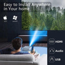 Portable Full HD 1080P 4K Mini LED Projector with WiFi