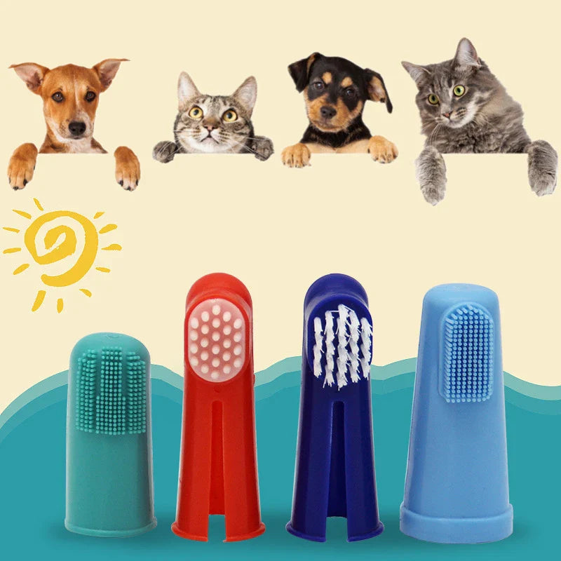 Soft Pet Finger Dog Toothbrush: Oral Hygiene Essential for Pets  ourlum   