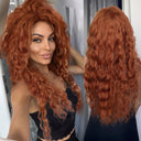 Blonde Ombre Voluminous Curls Wig Stylish Hairpiece for Women