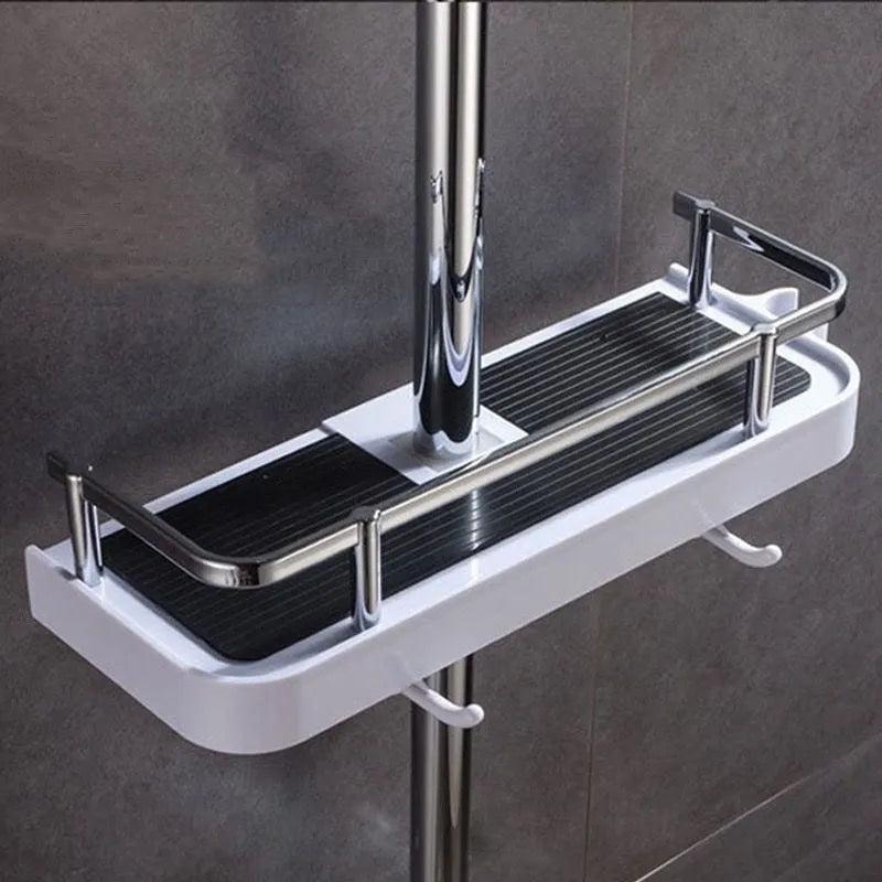 Shower Caddy Storage Organizer with Easy Installation and Drainage System  ourlum.com   