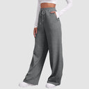 Women’s Drawstring Sweatpants Wide Straight Leg Casual Pants