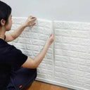 3D Brick Pattern Self-Adhesive Waterproof Wall Sticker Home Decor  ourlum.com   