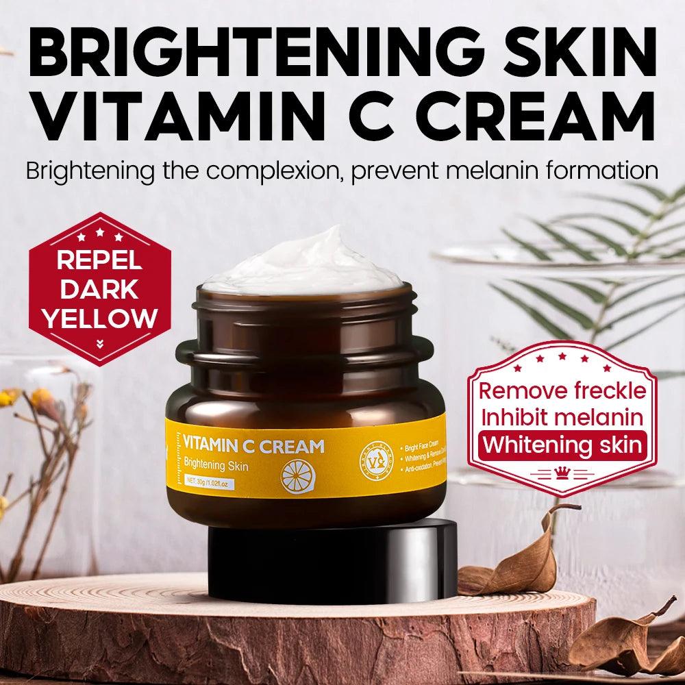 VIBRANT GLAMOUR Vitamin C Radiance Cream - Skin Brightening & Anti-Aging Formula 30g  ourlum.com   