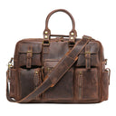 Stylish Vintage Large Capacity Leather Briefcase for Men