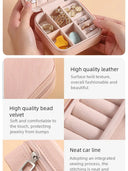 Mini Jewelry Storage Box Portable Home Travel Case for Women