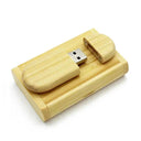 Wooden Engraved Logo USB Flash Drive: Custom Wedding Gift & Storage Options  ourlum.com Bamboo With box 4GB 