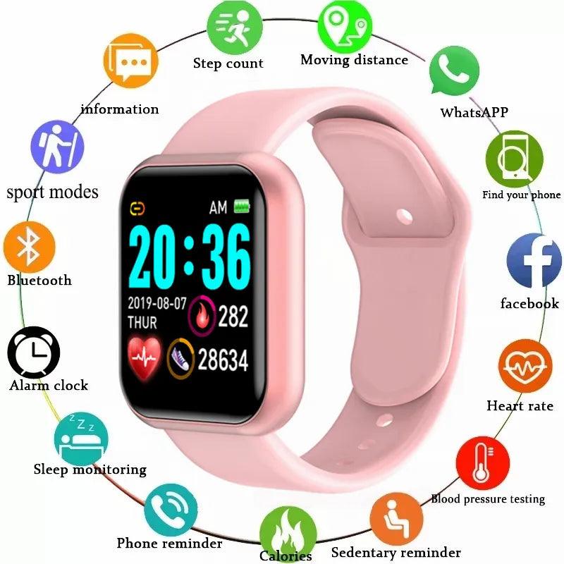 Smart Life Assistant Smartwatch: Fitness Tracker Bluetooth Wristband for Men Women - Y68 D20  ourlum.com   