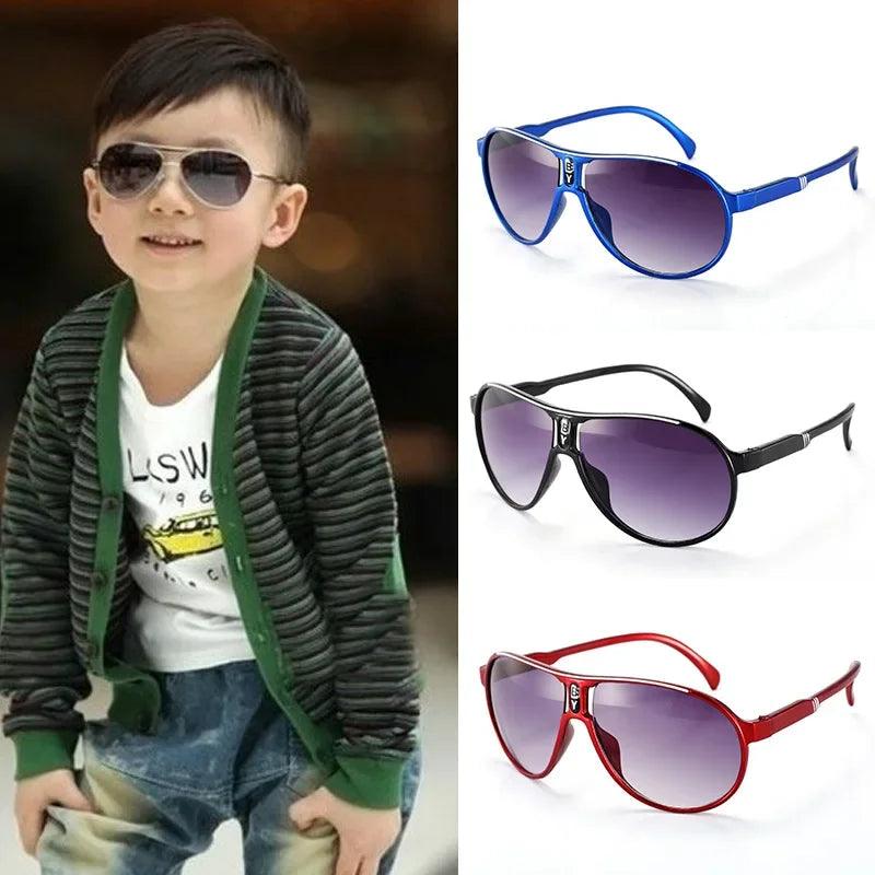 Children's UV400 Fashion Sunglasses - Colorful Retro Shades for Summer Fun