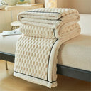 Winter Warm Blanket Skin-Friendly Striped Bedspread Throw