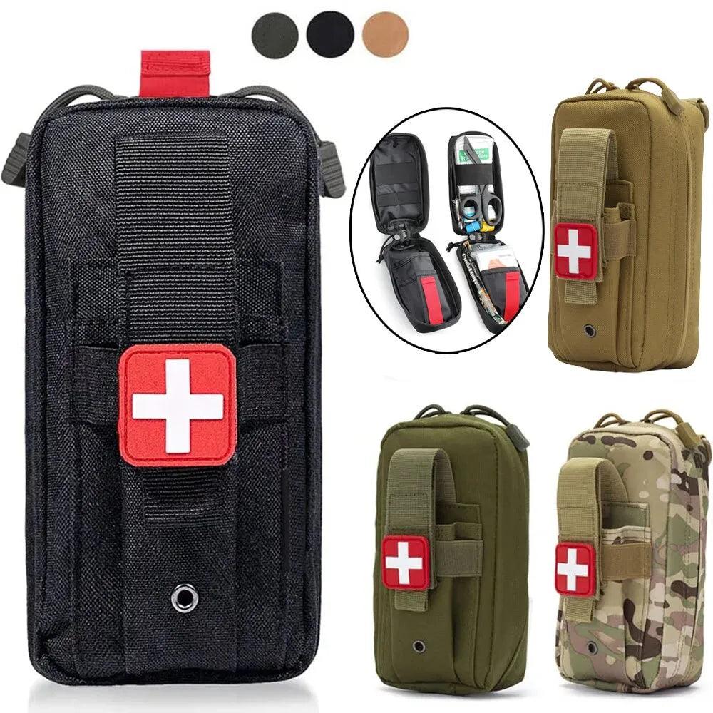 Emergency Survival Gear: Compact Tactical First Aid Kit Pouch  ourlum.com   