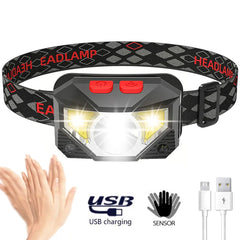 LED Motion Sensor Headlamp: XTREME BRIGHT Outdoor Camping Light