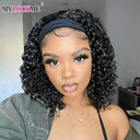 Brazilian Human Hair Kinky Curly Headband Wig Effortless Style