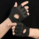 Summer Half Finger Gloves Ice Silk Breathable Gym Fitness