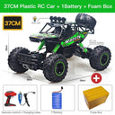 ZWN Off-Road 4WD RC Car With LED Lights - Ultimate Remote Control Truck  ourlum.com 37CM Green 1B P  