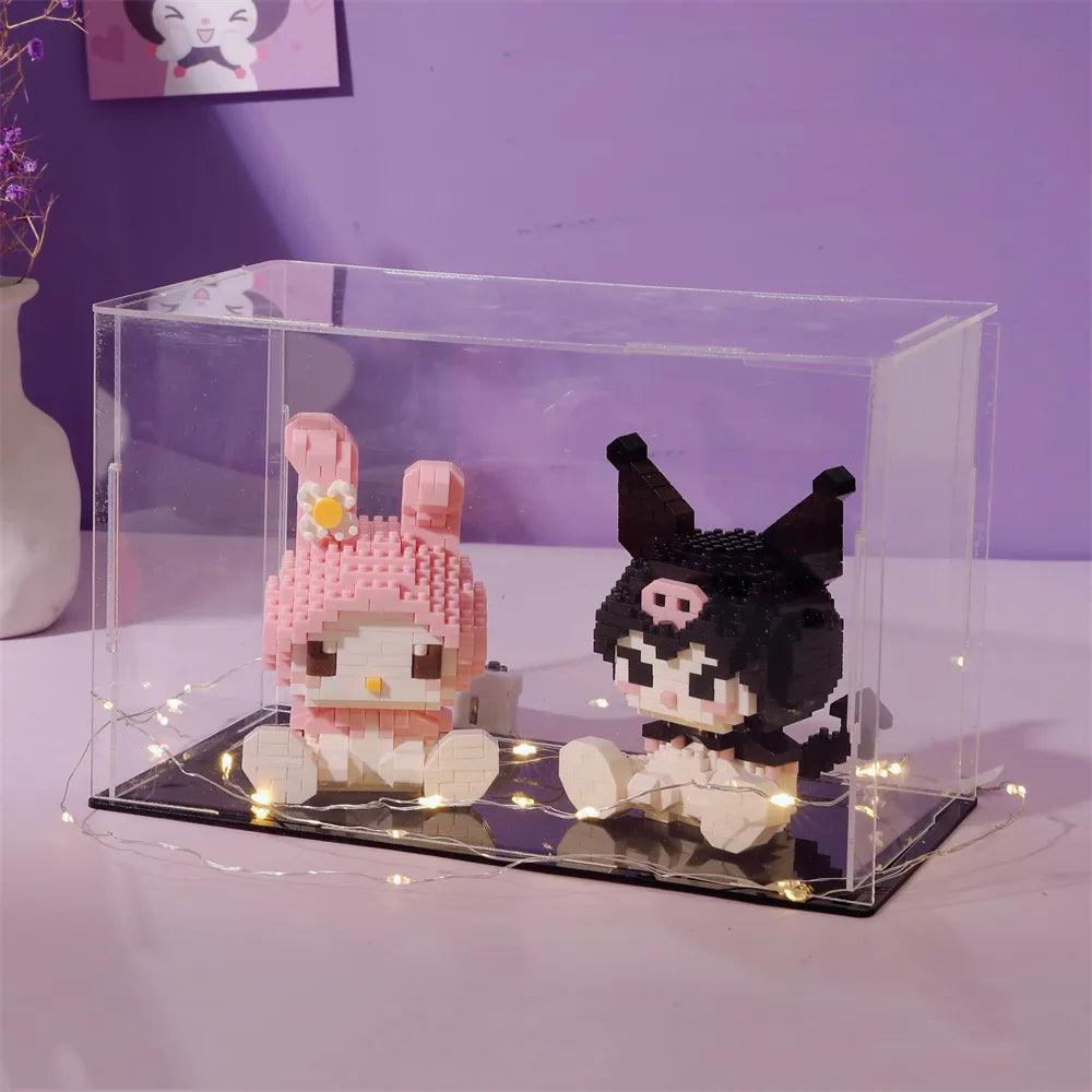 Hello Kitty Decorative Building Block Set with Kuromi and My Melody - Sanrio Anime Figure Toy for Kids and Adults  ourlum.com   