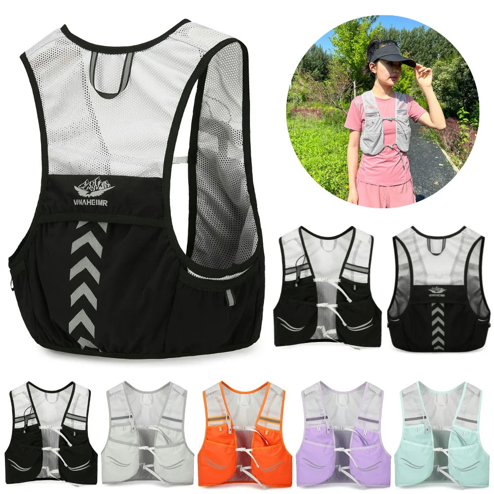 Ultralight Hydration Vest Backpack for Trail Running, Cycling, and Hiking - Unisex Running Race Hydration Pack