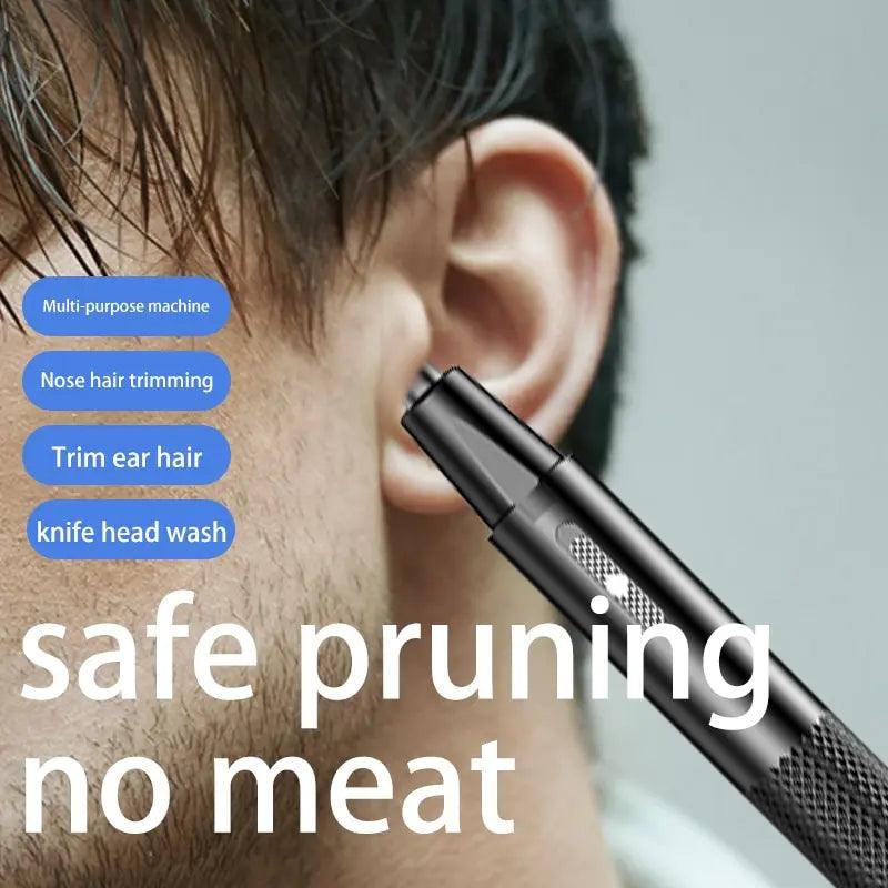Portable USB Charging Nose Hair Trimmer for Men - Premium Quality Mini Electric Grooming Tool  ourlum.com   