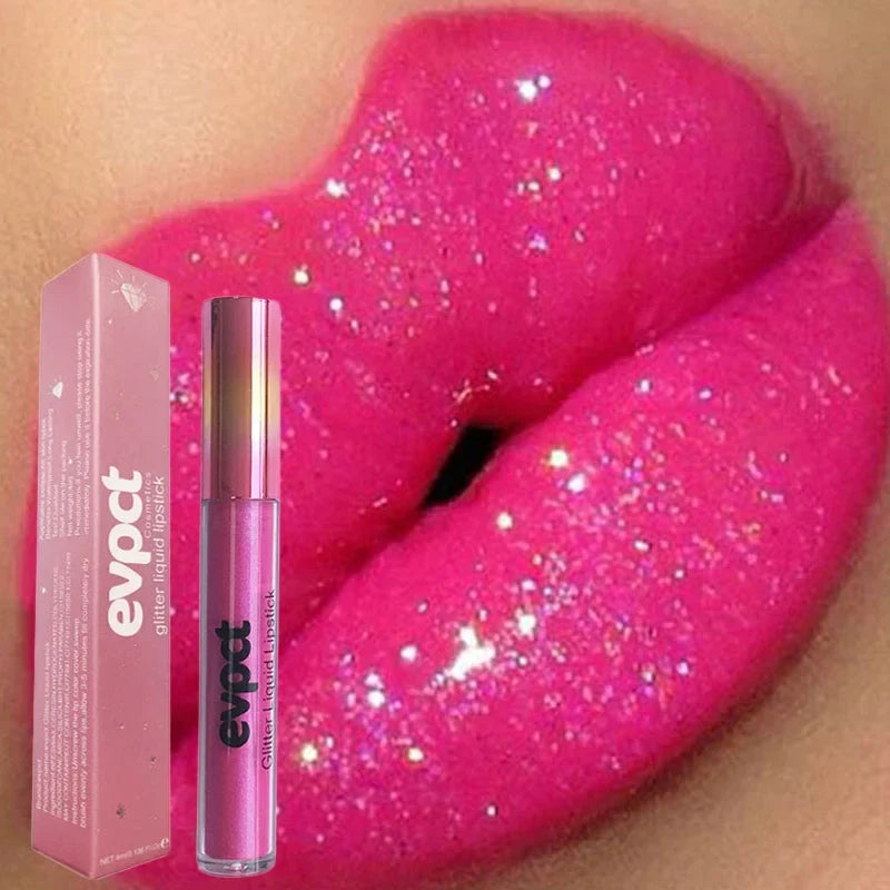 Waterproof Diamond Shimmer Glitter Lip Gloss 18 Colors Matte Glitter Liquid Lipstick Diamond Pearl Colour Lip Gloss Sexy Make Up  ourlum.com   