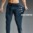 Summer Elastic Men Running Sport Pants Jogging Sweatpants