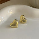 Vintage Gold Teardrop Earrings - Stainless Steel Statement Drops